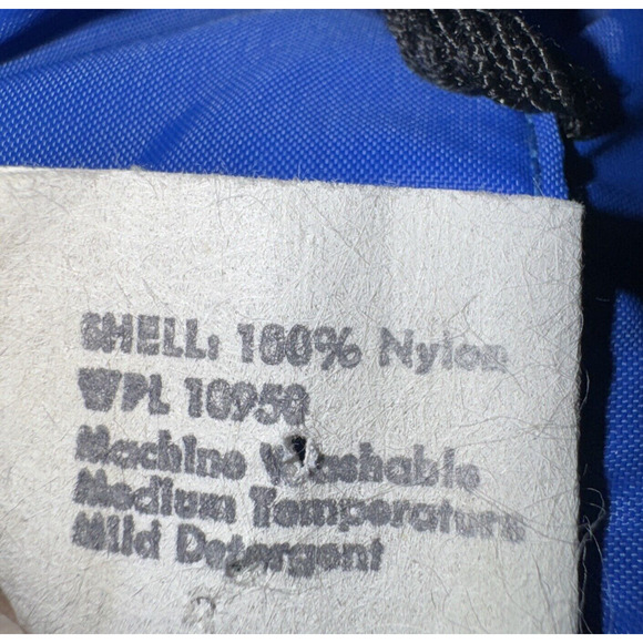 Vintage 80s Royal Blue Nylon Windbreaker Jacket Snap Front USA Made SZ L *READ - Picture 9 of 12